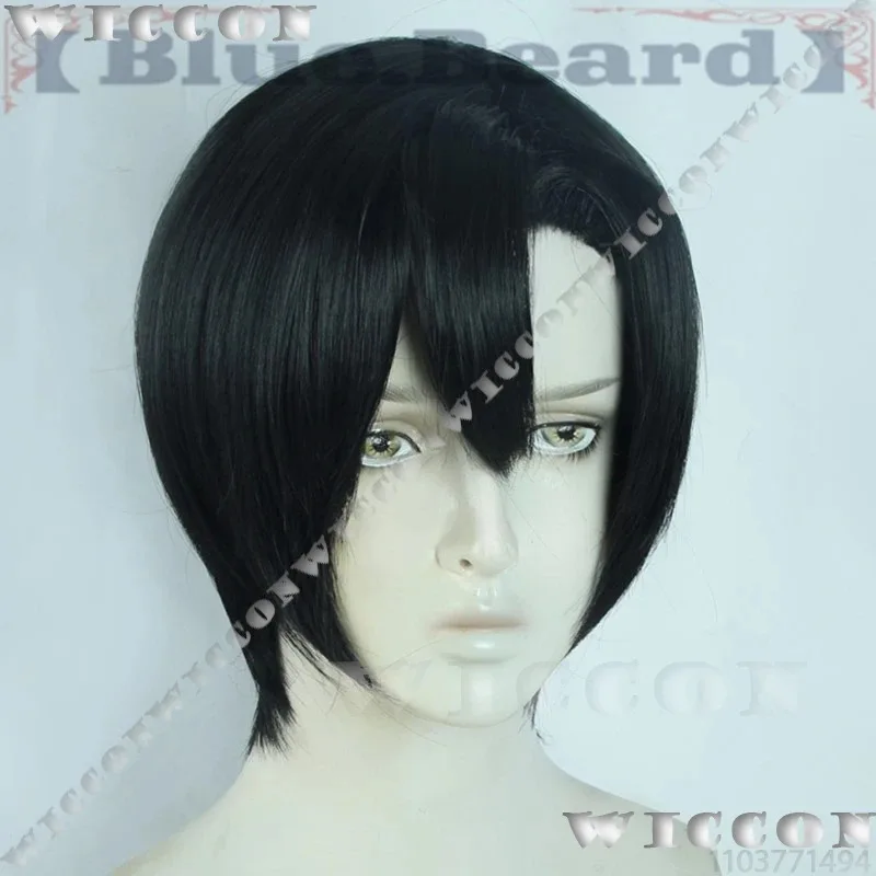 أنيمي ساكاموتو أيام ناتسوكي سيبا مافيو كوبالاي براذرز شعر مستعار أسود مجعد شعر مستقيم رجل حفلة الهالوين كوس مخصص vm؛ 8'؛ #5