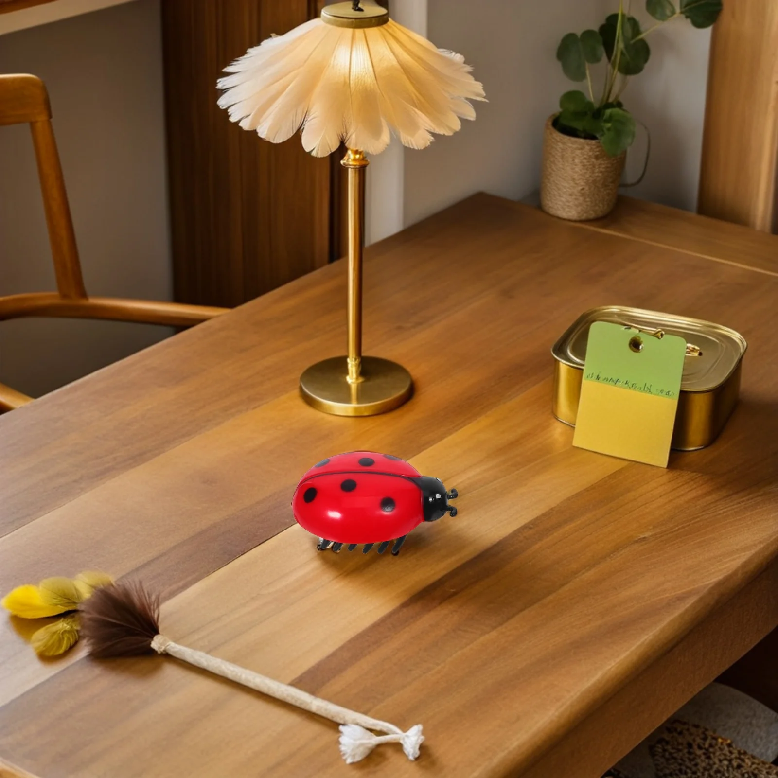 4-delig Elektrisch wandelen Kinderen leren Interactief huisdier Kat Teaser Auto Moving Simulatie Miniknop Gemengde stijl Efficiënt