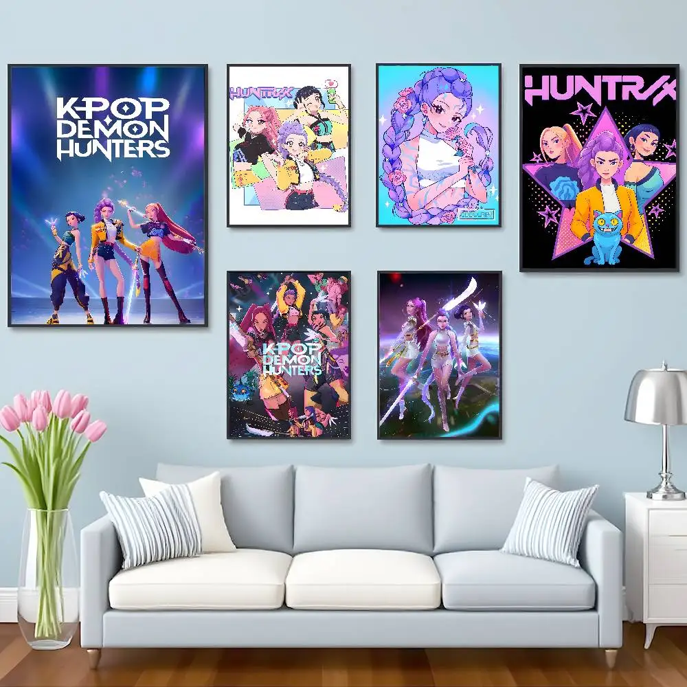 ملصق KPop D-Demon H-Hunters عالي الدقة ذاتي اللصق مقاوم للماء ملصقات ديكور متعدد الاستخدامات للمنازل والحانات والفنادق المزيد
