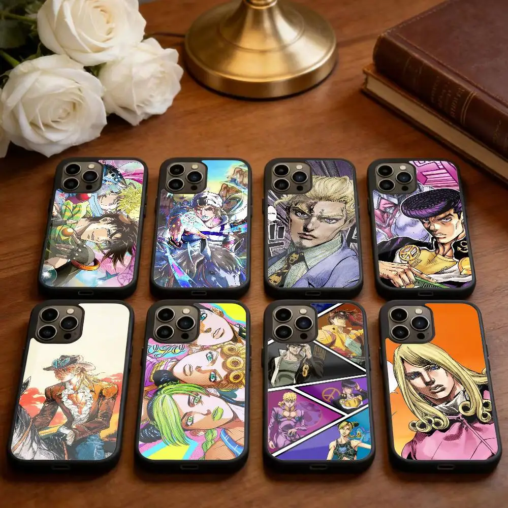

K-Anime Jojos Bizarres Adventures Phone Case For iPhone17,16,15,14,13 Plus,Pro Max Magnetic For Magsafe Wireless Charging