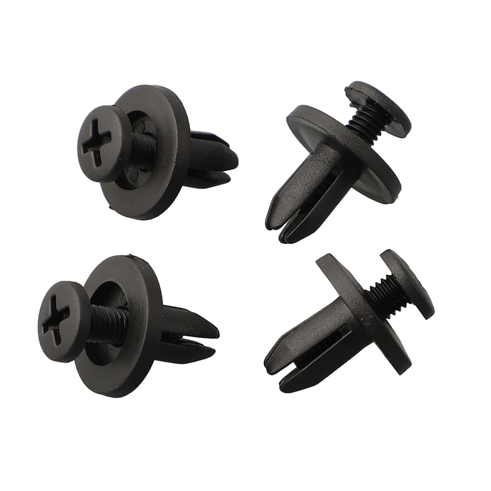 

Car Clips Fastener Kit Moulding Truck 100pcs 6mm Hole Accessories Black Plastic Push Pin Side Skirts High Quality