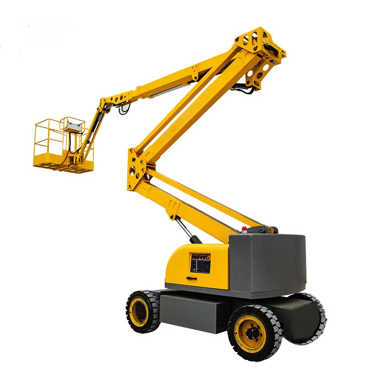 2023 Best Selling 10-22m 16 Meter 200kg Towable Man Lift Aerial Work Platform Telescoping Crank Arm Lift Boom Lift For Sale