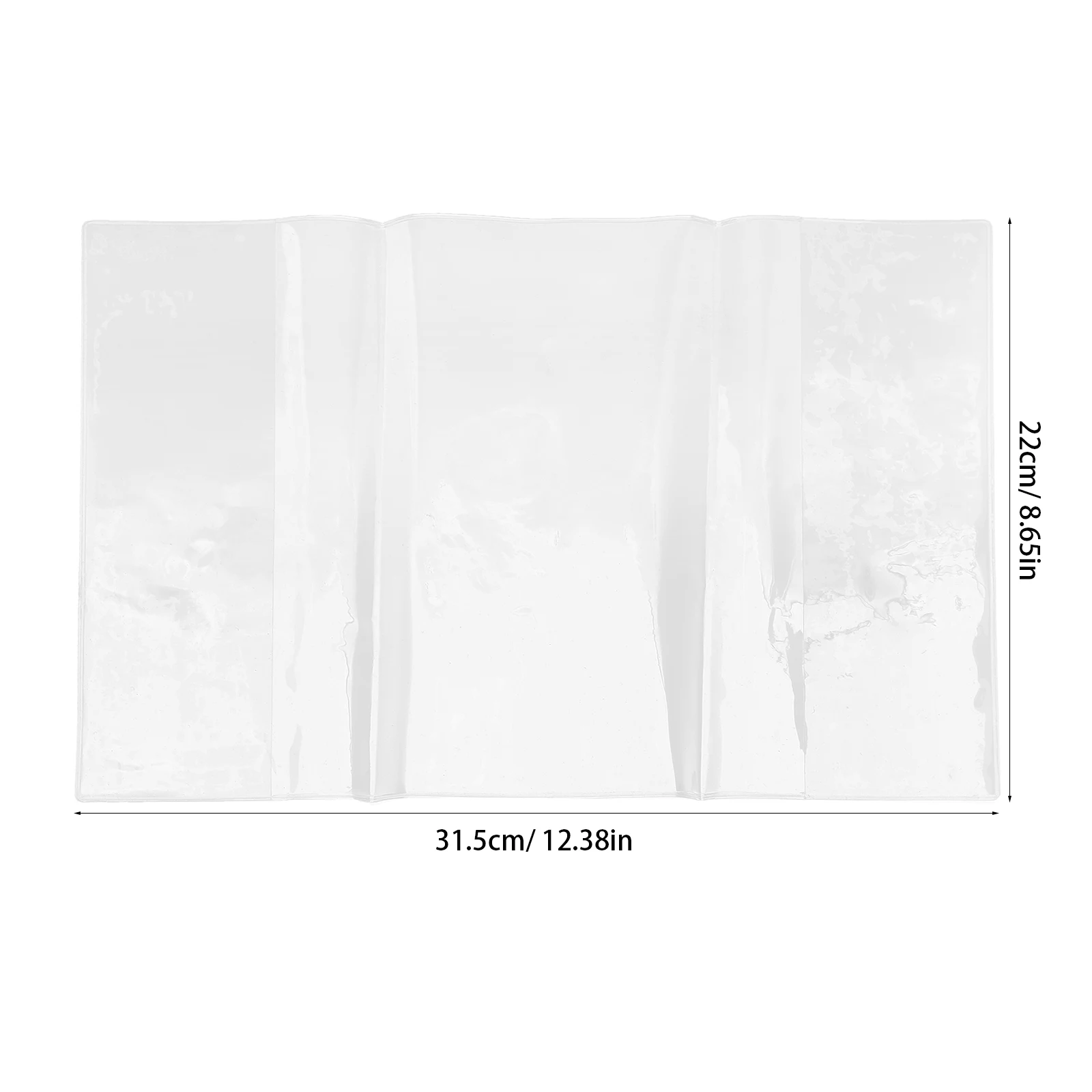 Protezione per copertina di libro in PVC trasparente per notebook con copertina rigida A5, libri di testo, libreria scolastica, custodia protettiva in plastica