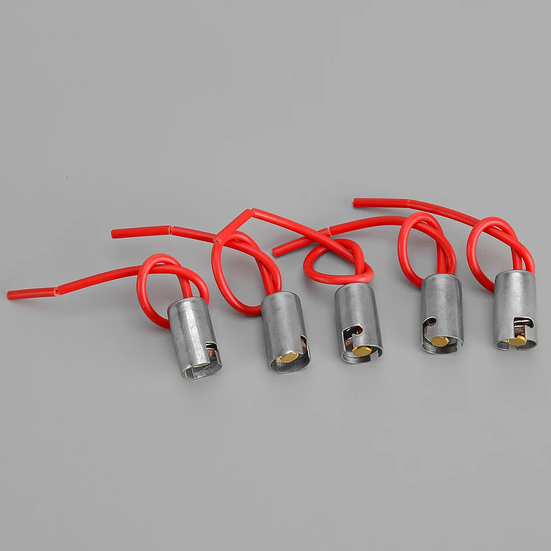 

BA9S Автомобиль Грузовик Внедорожник Патроны для лампочек Держатели Основания Разъемы с проводом Красный Универсальный