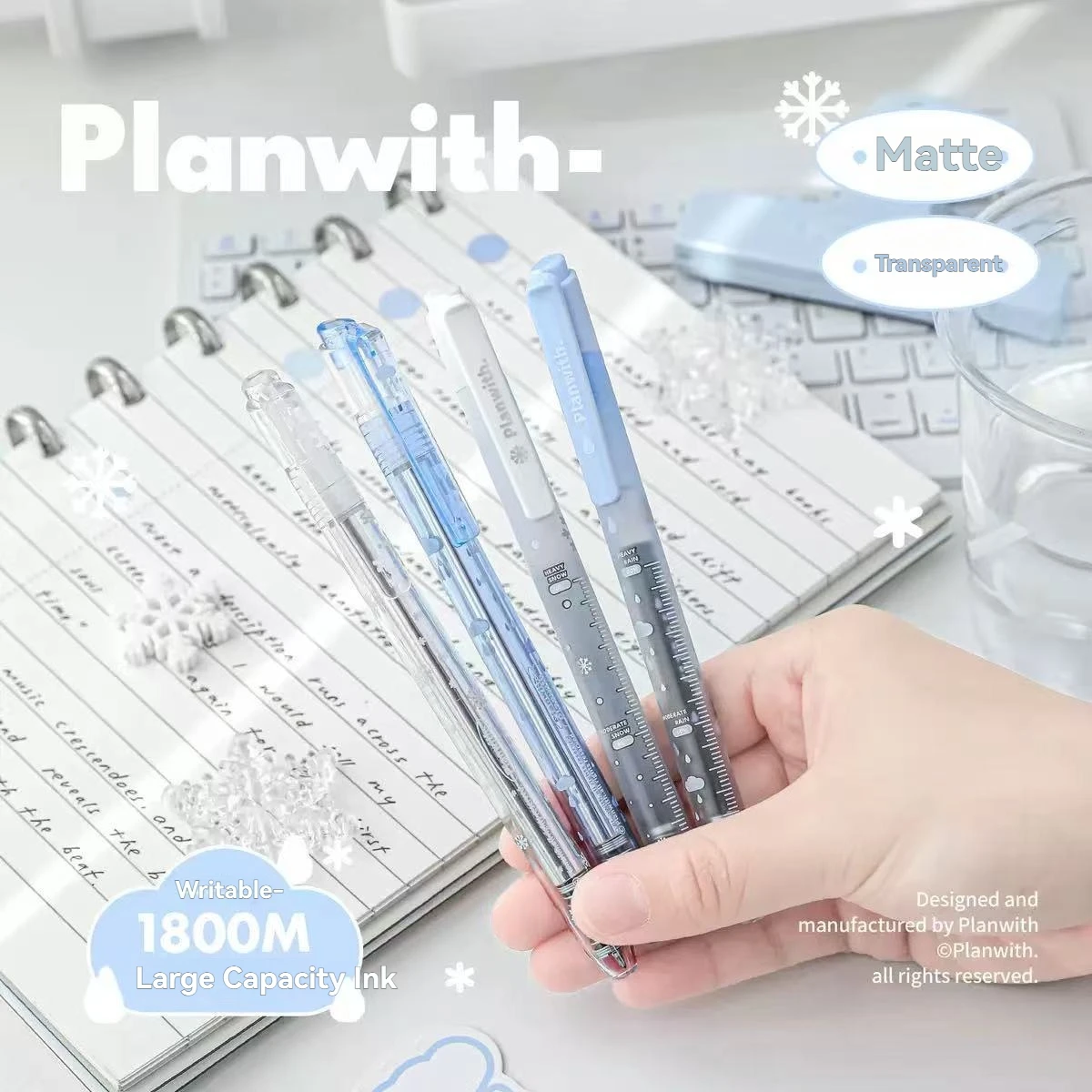 1 Set Gel Pen Large Capacity Practice Pen Quick-drying Smooth Signature Pen 0.5mm Student Writing Pen Ballpoint Pen Carbon Pen P