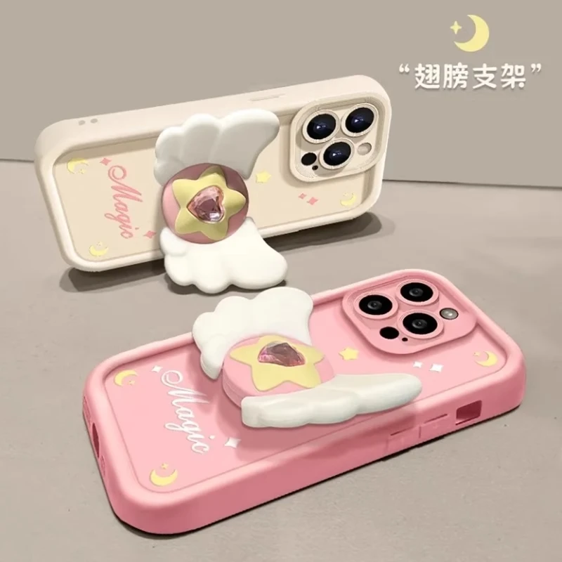 Phone Case For Samsung S24 Ultra S23 S22 S21 Plus S20 FE A54 A34 A24 A14 A04S A55 A35 A25 A15 A05S 3D Magic Wing Cover - náhled 4