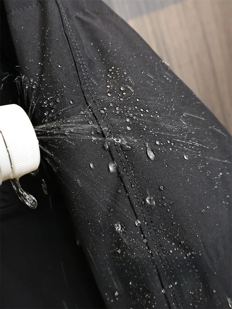 Hoge kwaliteit heren donsjack 85% vulling Four-Lo Velvet Warmth Outdoor Faion Urban Sle Polyestervezel Rits met capuchon