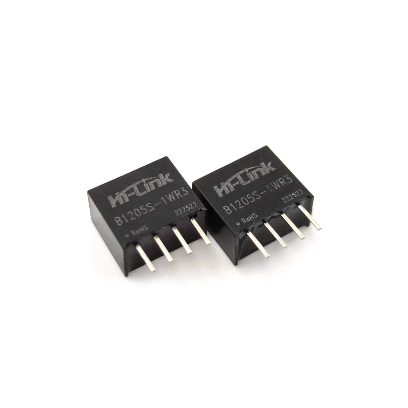 Free shipping 5pcs/lot HLK-B1205S-1WR3 12V input small size low cost 5V 1W output 89% high-efficiency DC DC power supply module