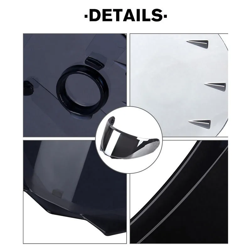 New Motorcycle Helmet Lens Facelift Helmet Special Lens Transparent Mirror Black Mirror Color Mirror Silver Lens Package