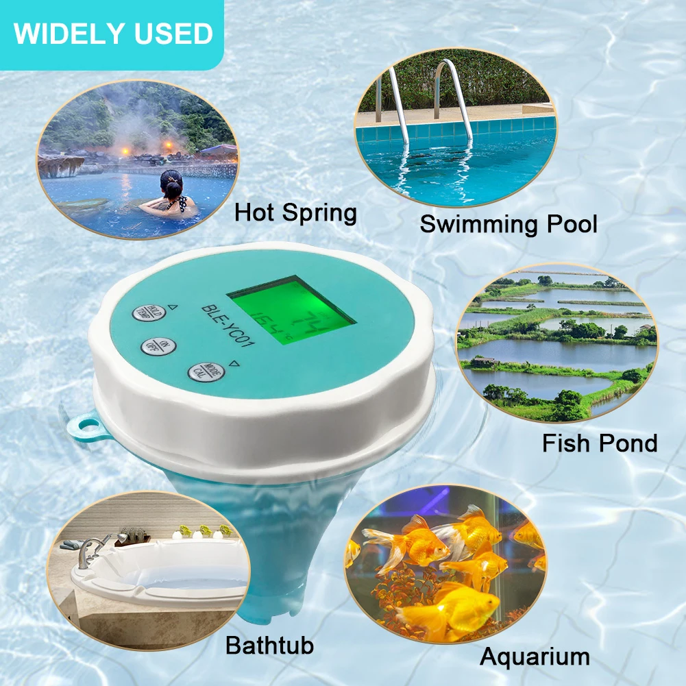 Portable Water Quality 6 In 1 PH EC Total Dissolved Temperature Multi-function Tester with Backlight Display IP67 Waterproof