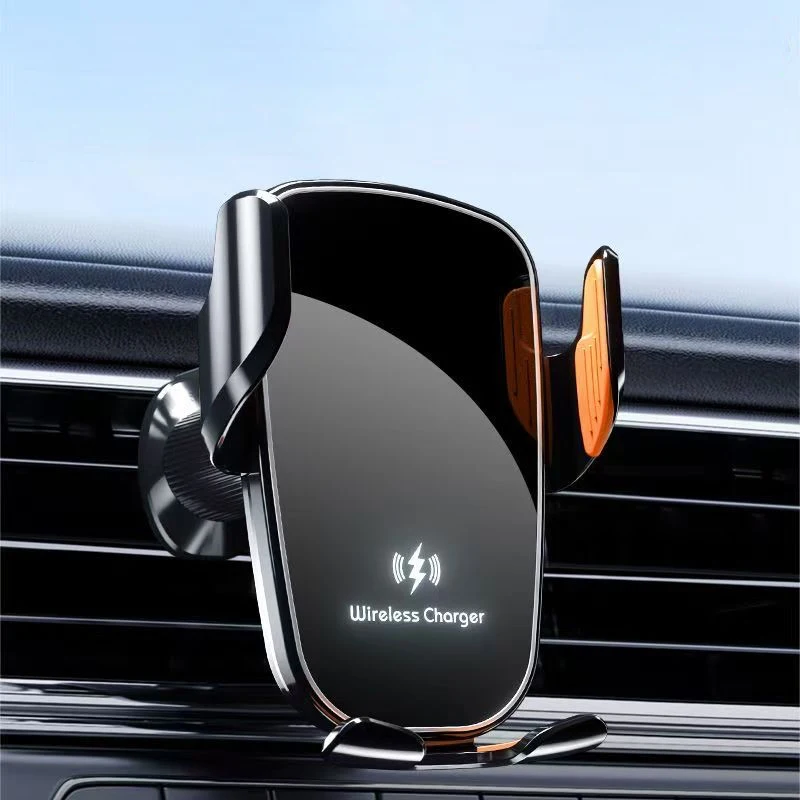تنفيس الهواء سيارة جبل حامل هاتف 15 واط شحن سريع شاحن سيارة لاسلكي دليل لقط للهواتف سامسونج أندرويد آيفون 16 15 #1