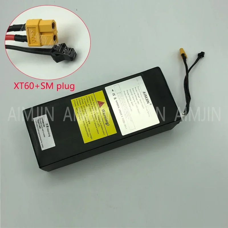 高出力リチウムイオン交換用バッテリー,電動スクーターv1,504wh,48v,10.5ah,18650,13s3p,bms xt60 plus smプラグ付き