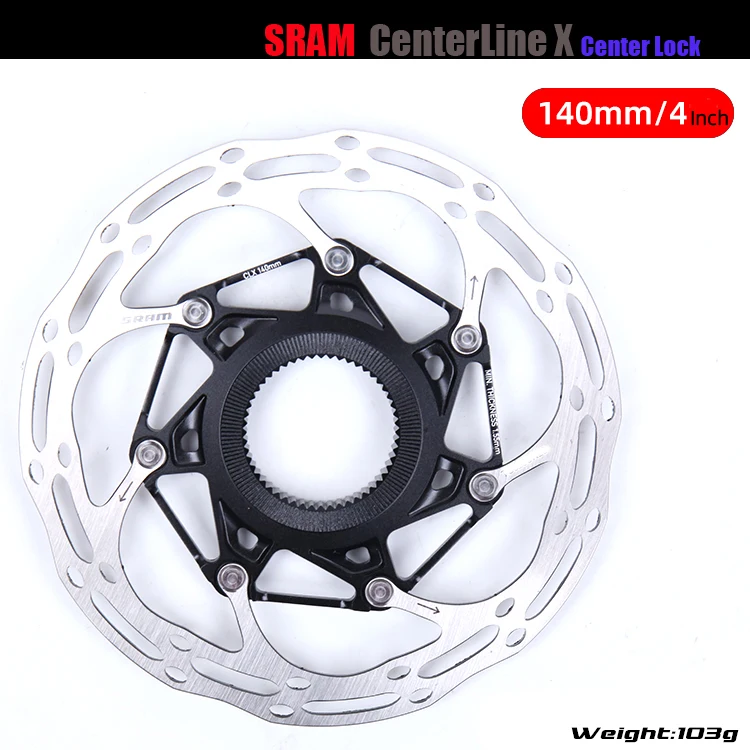 Sram-センターディスクブレーキローター,ロックリングなし,200mm,180mm