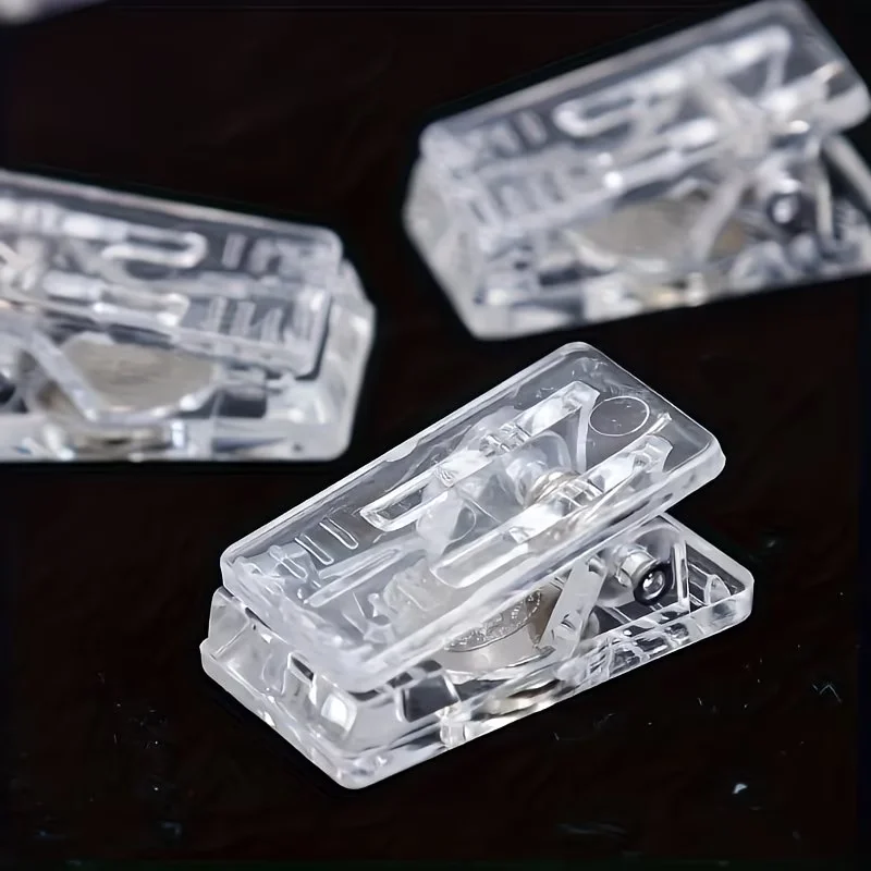 8 Transparent Clips, Multi-Functional Refrigerator Note Holders and Photo Holders, Office Whiteboard and Home Decoration