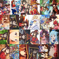 10/30/59pcs Konosuba Anime Stickers Kazuma Megumin Cartoon Sticker Aesthetics Laptop Notebook Luggage Cute Girls Aqua Decal Toys