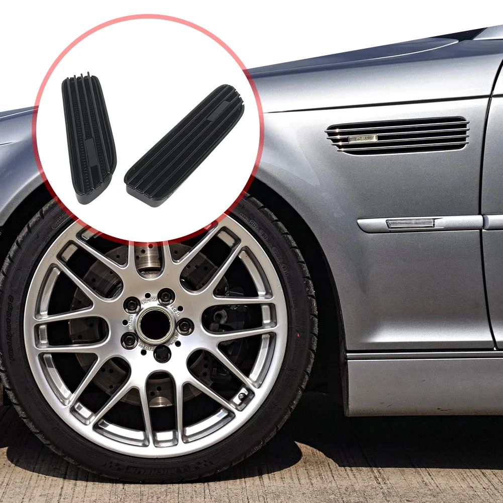 Black Side Grill Fender Vents for BMW E46 M3 2001 2006 with Easy Installation and Precision Fit