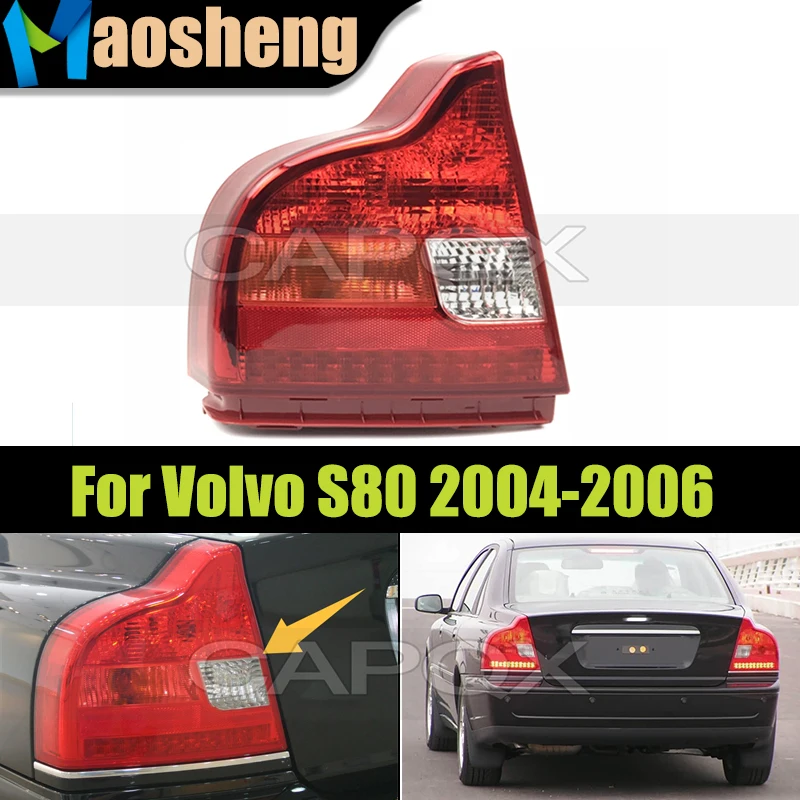 

Rear Bumper Taillight Taillamp Housing For Volvo S80 2004 2005 2006 Brake Light Taillamps Tail Light