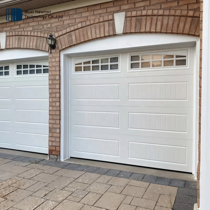 Factory Price Automated Insulated 2 Car Door To Garage Customized Waterproof Sectional Garage Doors With Small Door
