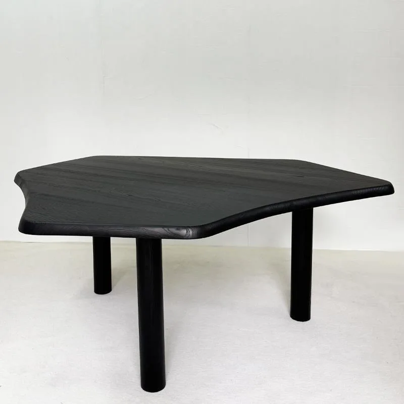 Italian antique designer solid wood simple villa irregular special-shaped art desk, creative personalized dining table