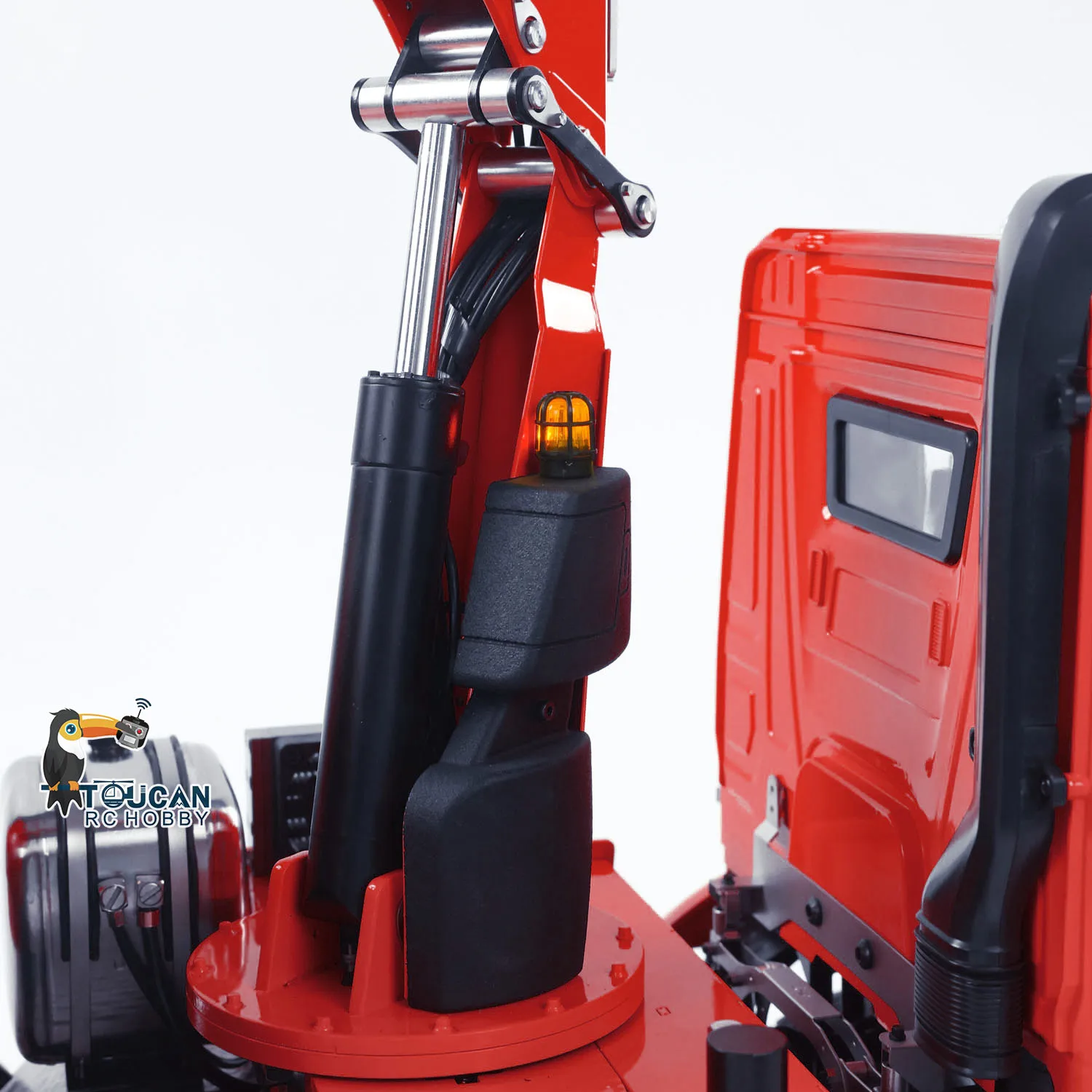 Metal Hydraulic RC Tipper Car 1:14 10x10 Remote Control Full Dump Crane Trucks Sound Light Car Machine Vehicle Model THZH1828