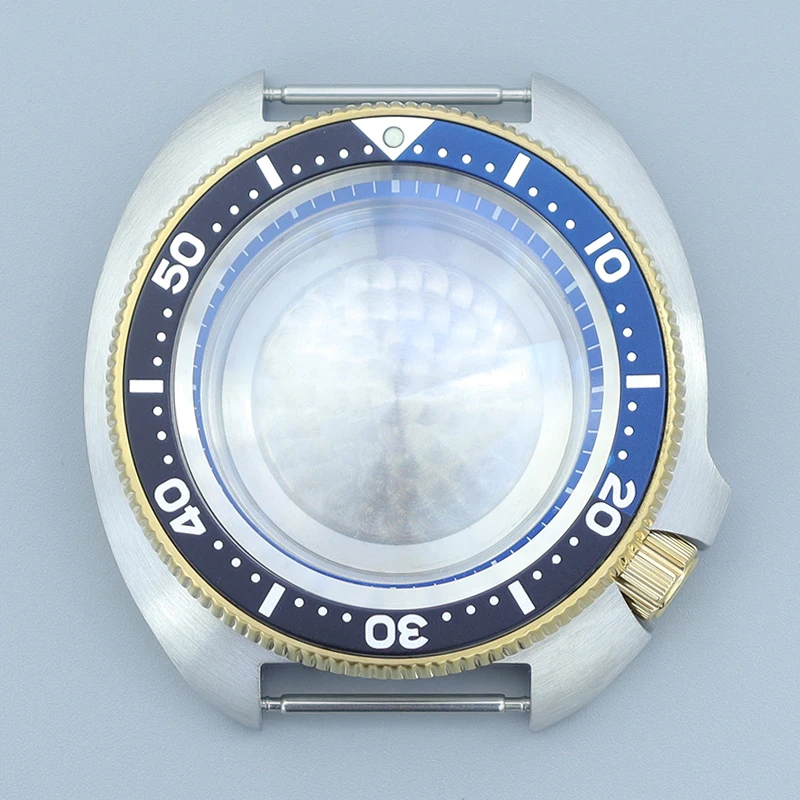 

44mm Mechanical Watch Case Sapphire Glass Accessories For NH35 NH34 NH36 NH38 Movement Turtle Tuna SKX 6105 Mod Parts 28.5mmDial