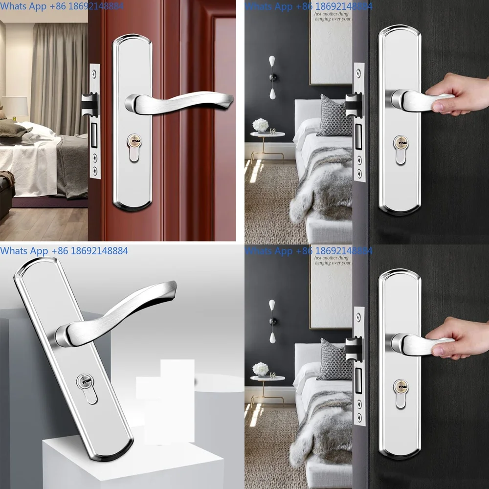 

Indoor Door Lock for Home Use Stainless Steel Handle Bedroom Room Wood Door Hardware