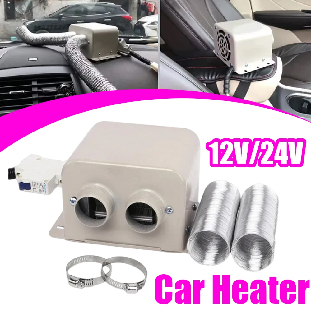 1 Pcs Car Heater 12V/24V 600W/800W Fast Heating Windshield Defroster Demister Winter Heating Fan For Car Trucks Window Defogger