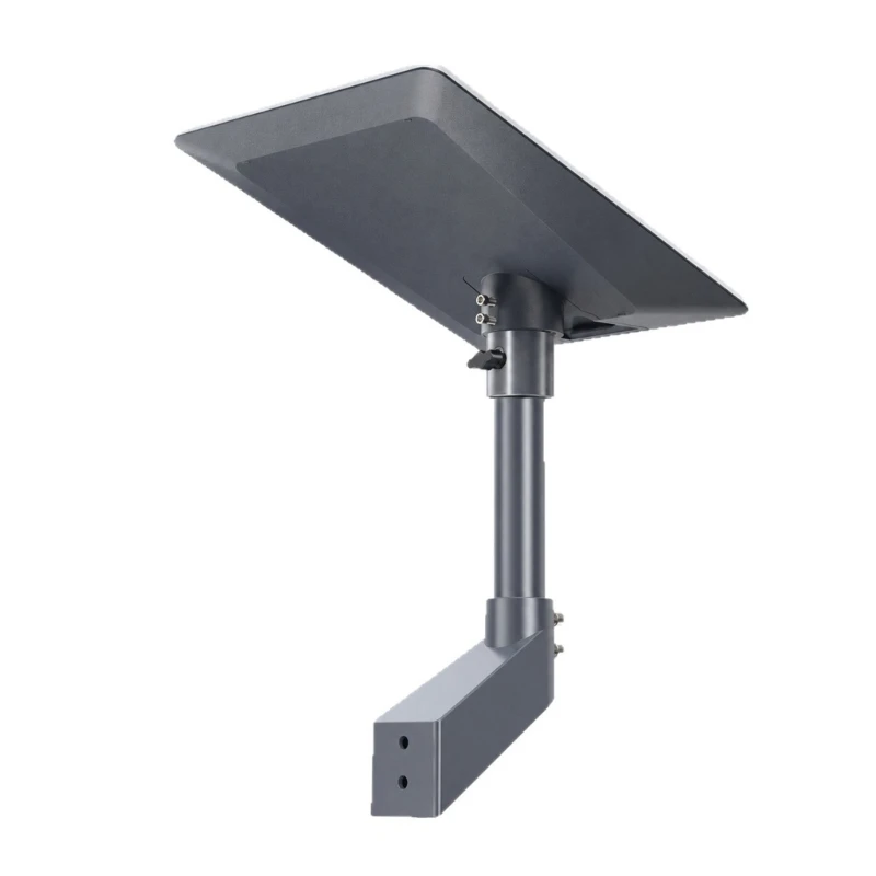 D5BE Offset Satellite Device Wall Mount for V5 Equipment with Rotating Mast Interfaces, Locking Knob, and Aluminum Alloy Arm