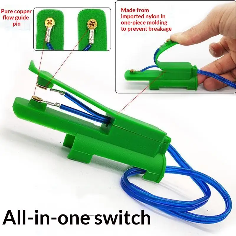 Wiring-Free For Tig Activation Switch For Argon Welding Machines No Soldering Required Plastic Metal Construction Green