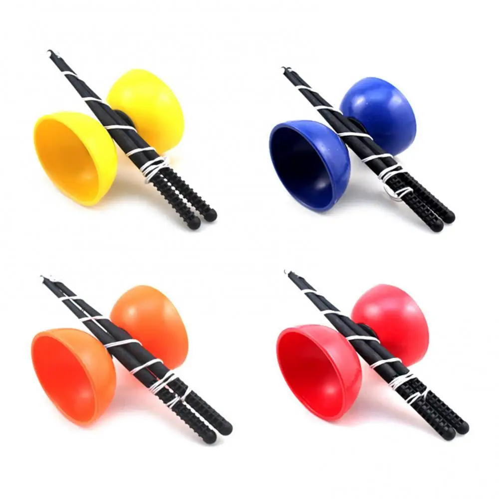 Diabolo Funny Chinese YOYO 3 Bearing Clutch Diabolo Set Metal Sticks String Bag Toys Festive Party Favors