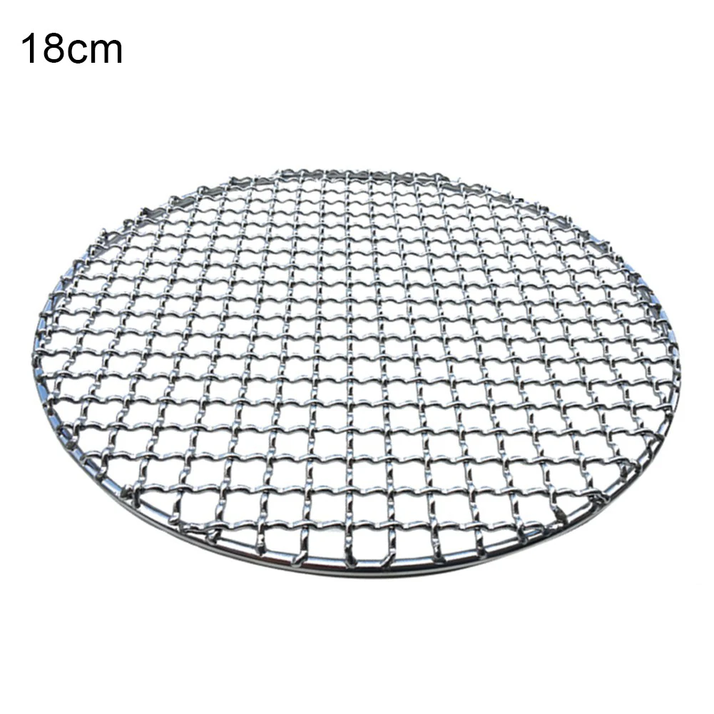 High Quality Stainless Steel BBQ Mesh Crossed Wire Grill for Better Airflow and Faster Cooling Time (Multiple Sizes Available)