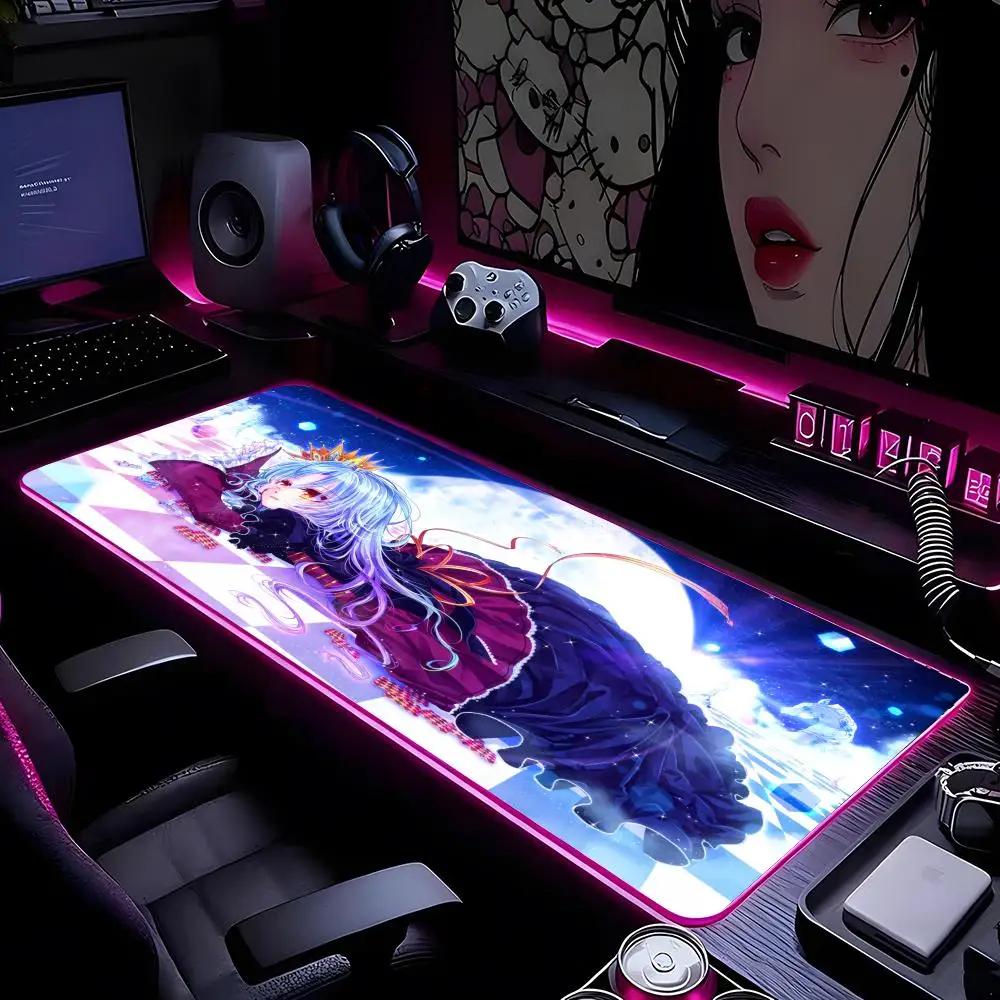 

Game No Life Zero Sora Shiro Schwi Riku Shuvi Doura Коврик для мыши Коврик для мыши HD Печать Компьютерные геймеры Запирающийся край Нескользящий RGB Mou