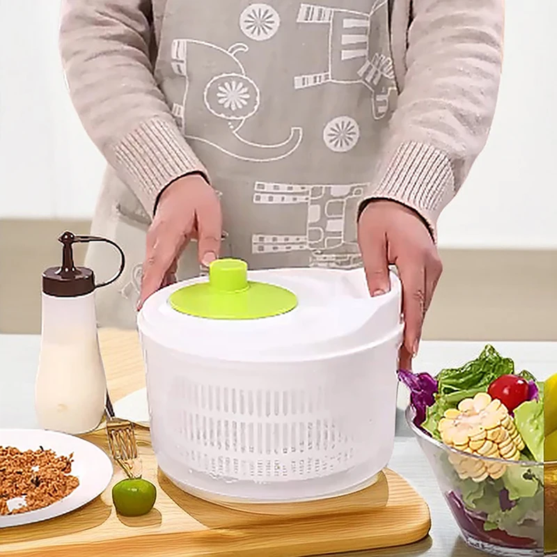Oferta Destacada: Deshidratador de Verduras Manual para Ensaladas, Escurridor de Frutas para Fregadero de Cocina, Lavador de Lechuga, Colador, Tazón y Utensilio de Cocina