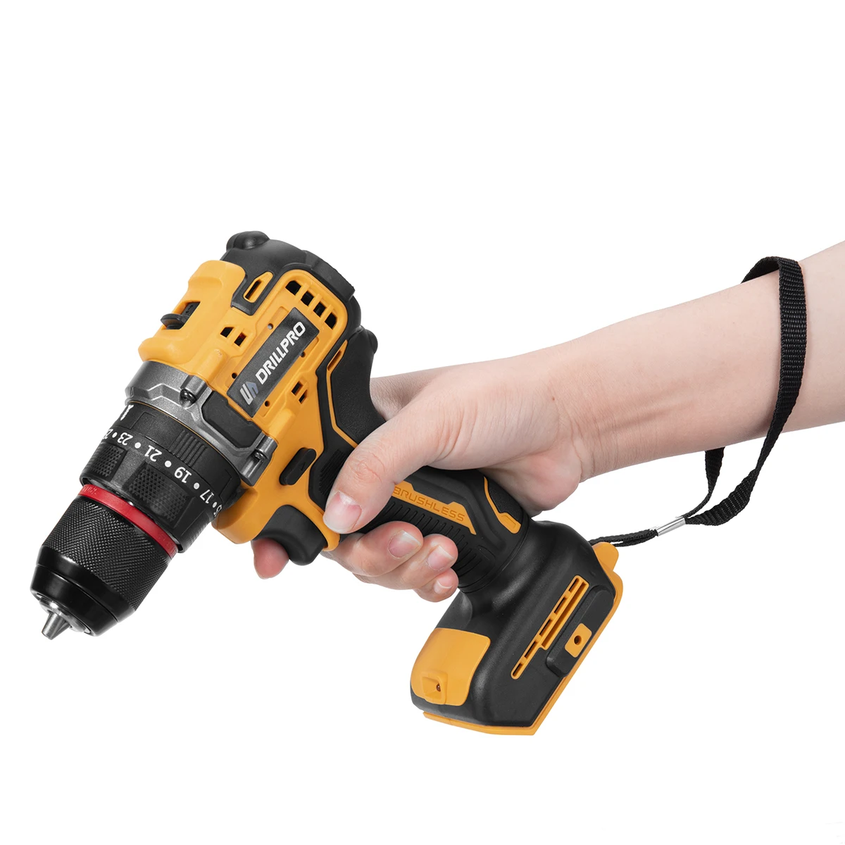 Drillpro-ブラシレス充電式電動ドリル,インパクトドライバー,2スピード,48n.m,デウォルト用電動ドライバー,20vバッテリー