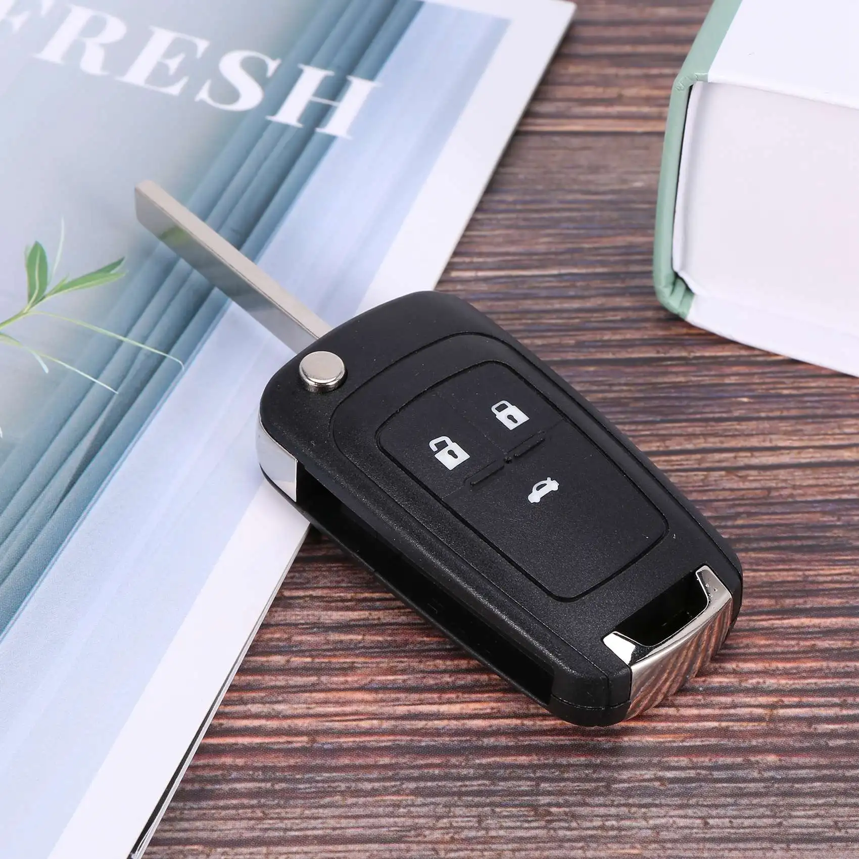 

A48P-3 Buttons 433Mhz With ID46 Chip Remote Control Key Fob For Cruze Aveo Orlando 2010-2015 HU100 Blade