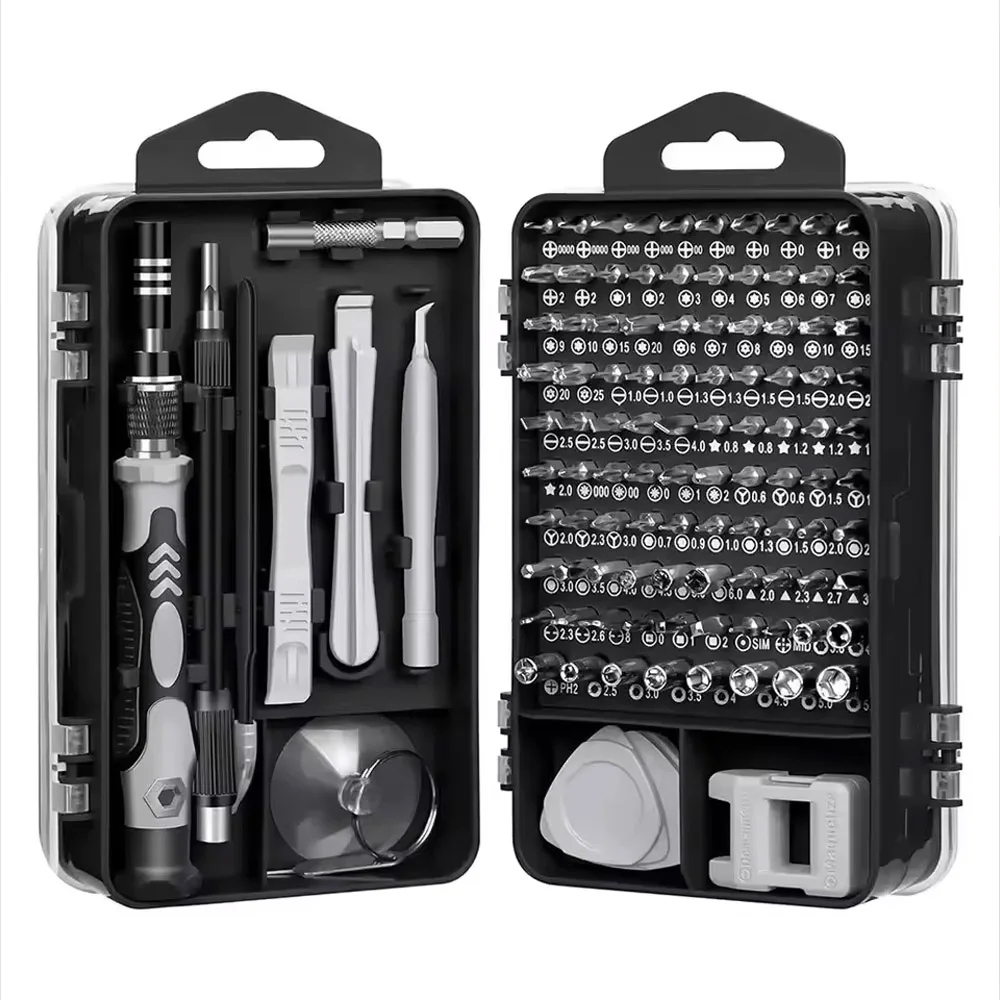 For 115 in 1 Precision Screwdriver Set with Magnetic Tips for Electronics Laptop Repair Professional Nut Driver Tools