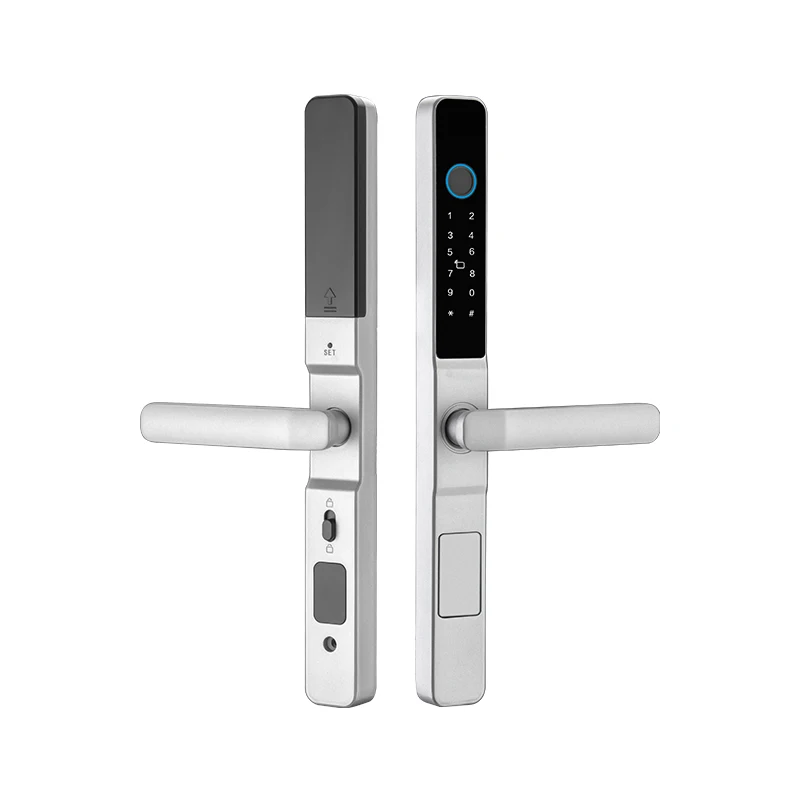 Goking ttlock app remote control keyless anti-theft outdoor courtyard ip65 waterproof  fingerprint lock villa  for sliding door