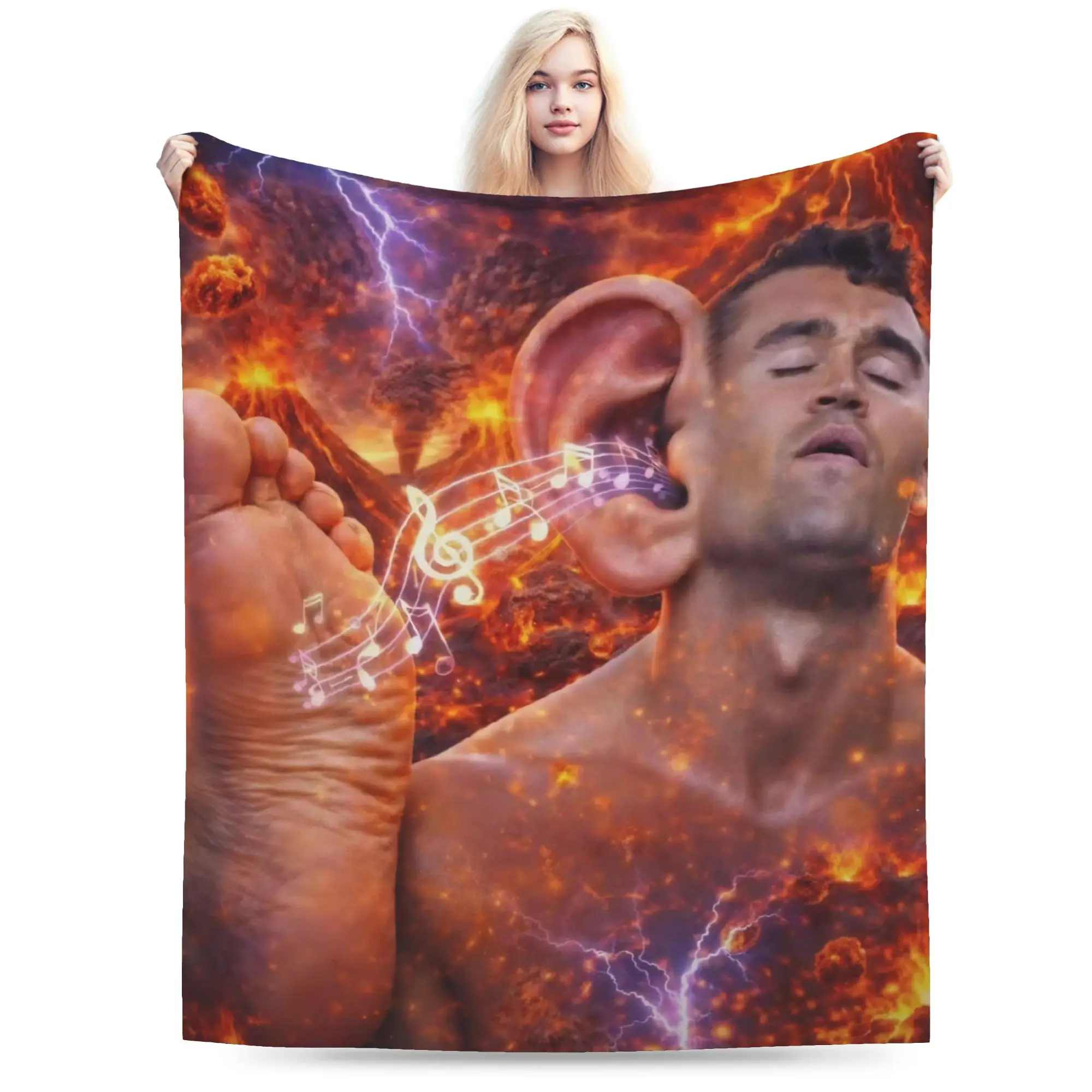 C-Charlie K-kirk Meme Blankets Fleece Print  Breathable Lightweight Thin Throw Blanket for Sofa Car Quilt