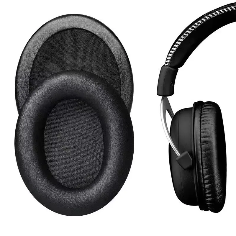 Almofadas de ouvido para fones de ouvido HyperX Alpha Cloud I/II Core, almofadas de espuma de substituição, capas de fone de ouvido, espuma de couro
