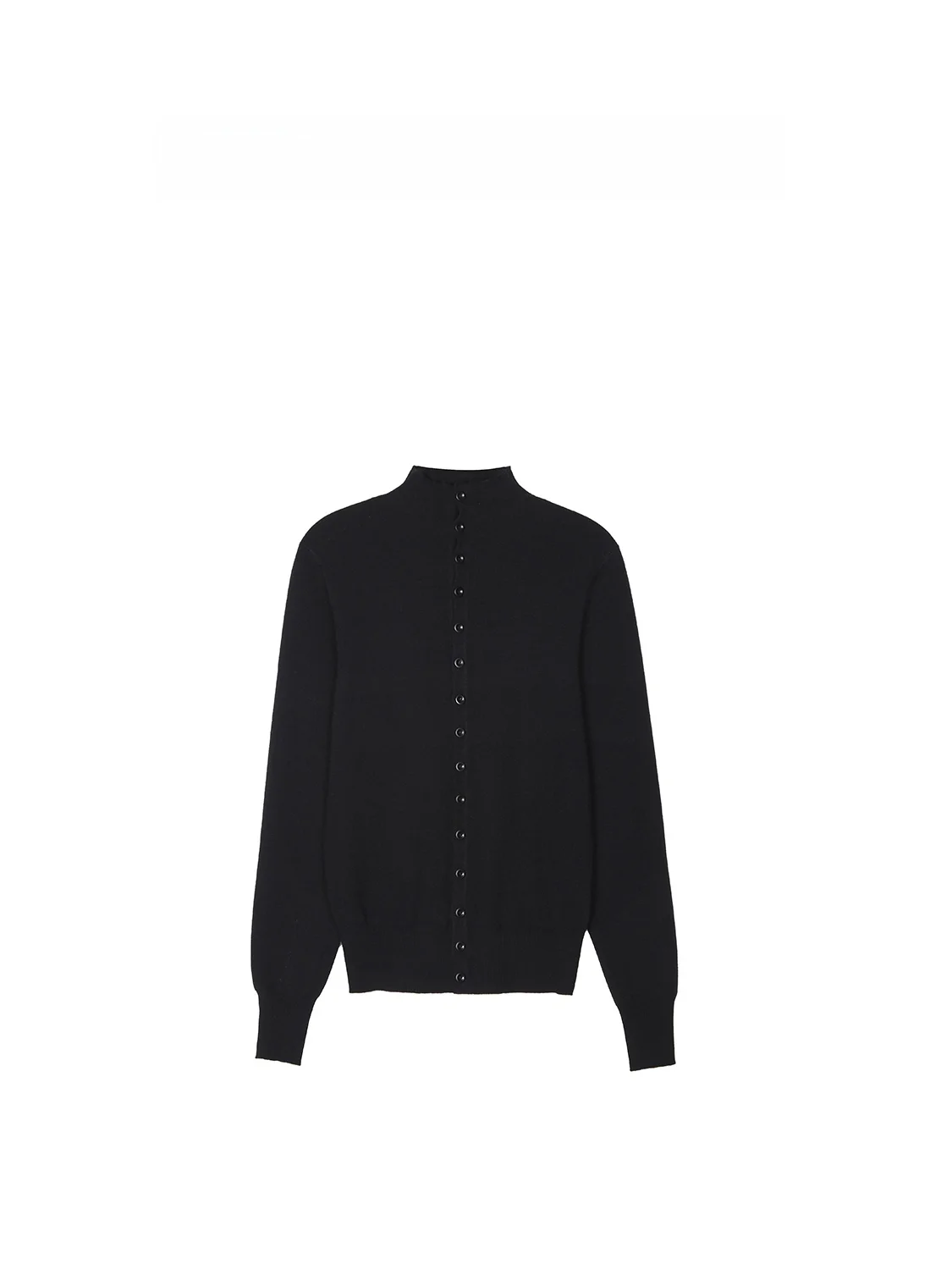 

Вязаный свитер в стиле ретро с высоким воротником на одной пуговице, модный женский, с длинными рукавами, из смесового полиэстера