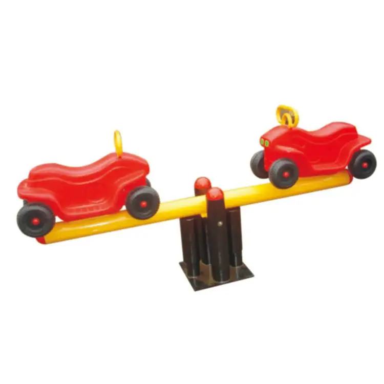 Commercial outdoor seesaw Linear low density polyethylene (LLDPE), galvanized steel pipe