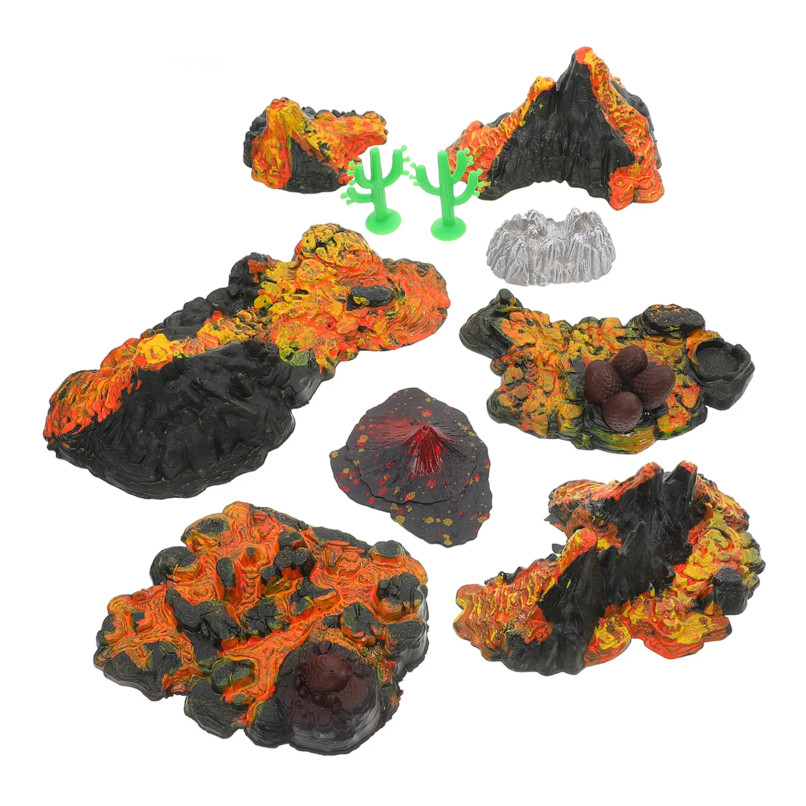 

Volcano Model Plastic Decor Mini Aquarium Tank Decoration Volcanic Ornament DIY Pvc Ornaments Landscape Child