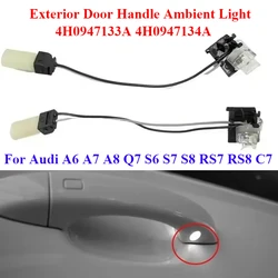 4H0947133A 4H0947134A Car Outside Door Handle Ambient Light Door Handle Backlight For Audi A6 C7 A7 A8 Q7 S6 S7 S8