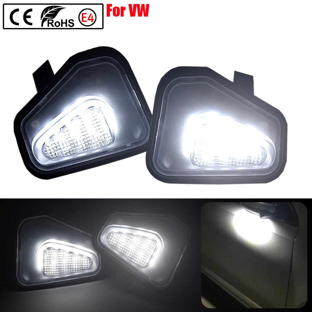 LED Puddle Lights Welcome Lamps for Volkswagen Passat B7 Passat CC Scirocco MK3 2009 2017 Under Side Mirror Lights