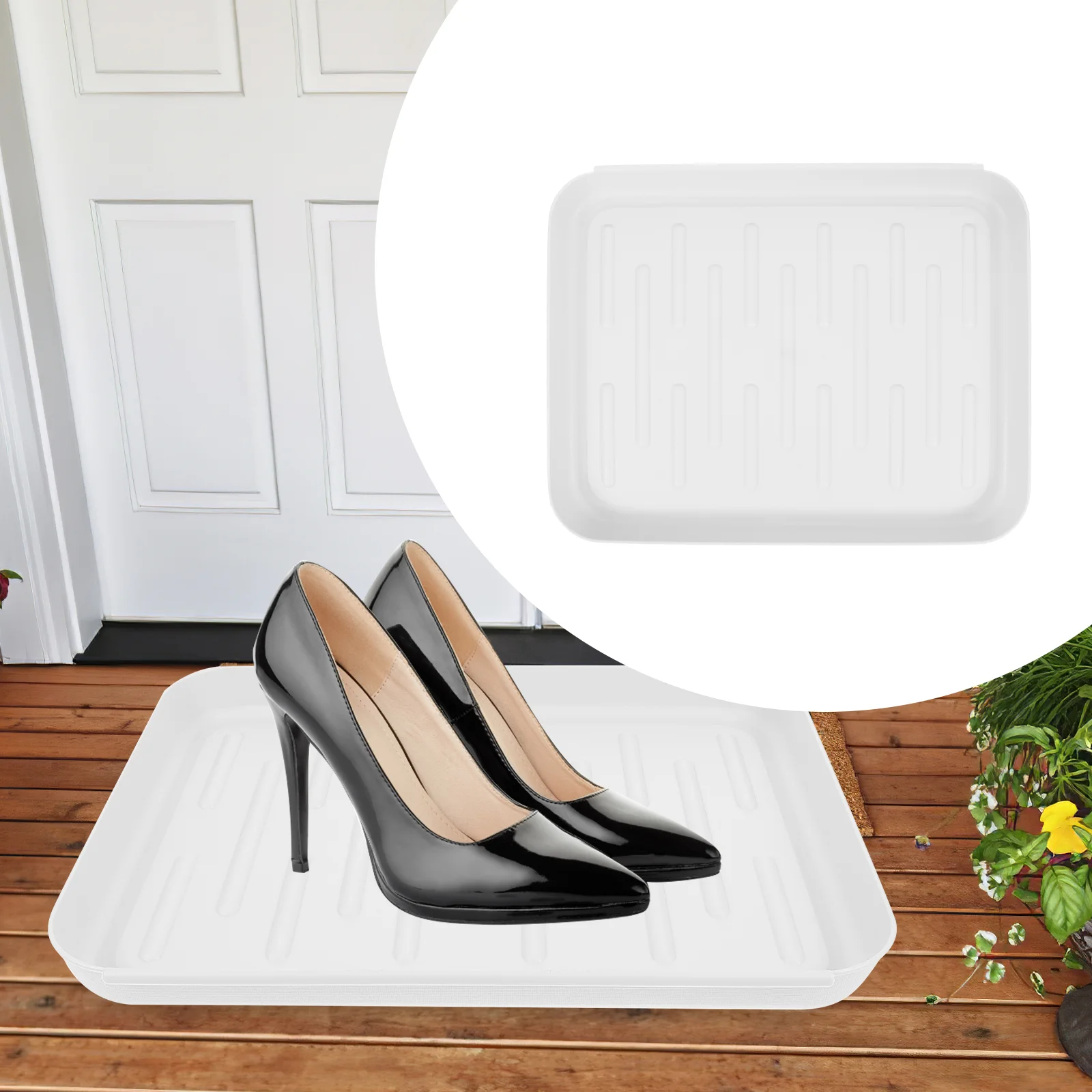 

Large Shoes Tray Multi Purpose Shoe Storage Rack For Indoor Dirt Catching Boot Display Mat Plastic ganizer Floor Cleaner