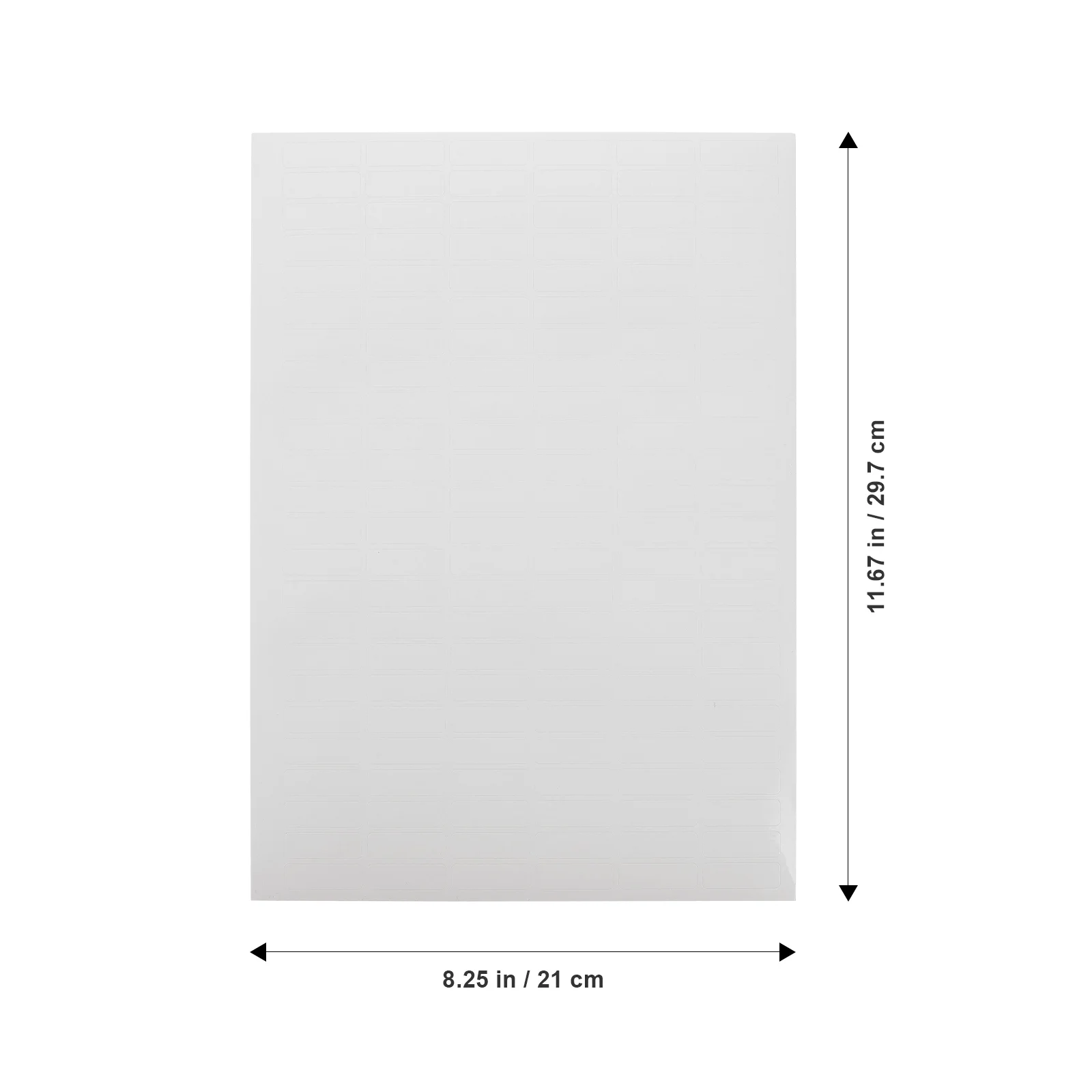 ملصقات لاصقة فارغة قابلة للطباعة، ورق ملصقات لاصق مقاوم للتمزق غير لامع لتنظيم مكتب الطابعة