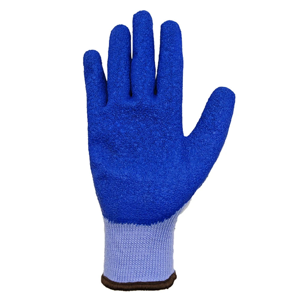 SAFETREE CE Polyester Cotton Crinkled Latex Coated Work Safety Gloves Construction Hand Protection for Men&Women CE EN388