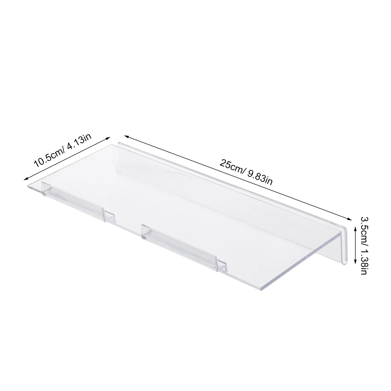 4pcs Transparent Shoe Rack Clear Display Stand For Retail Store Mall Durable Plastic Shoe Organizer Riser For Sneakers Heels