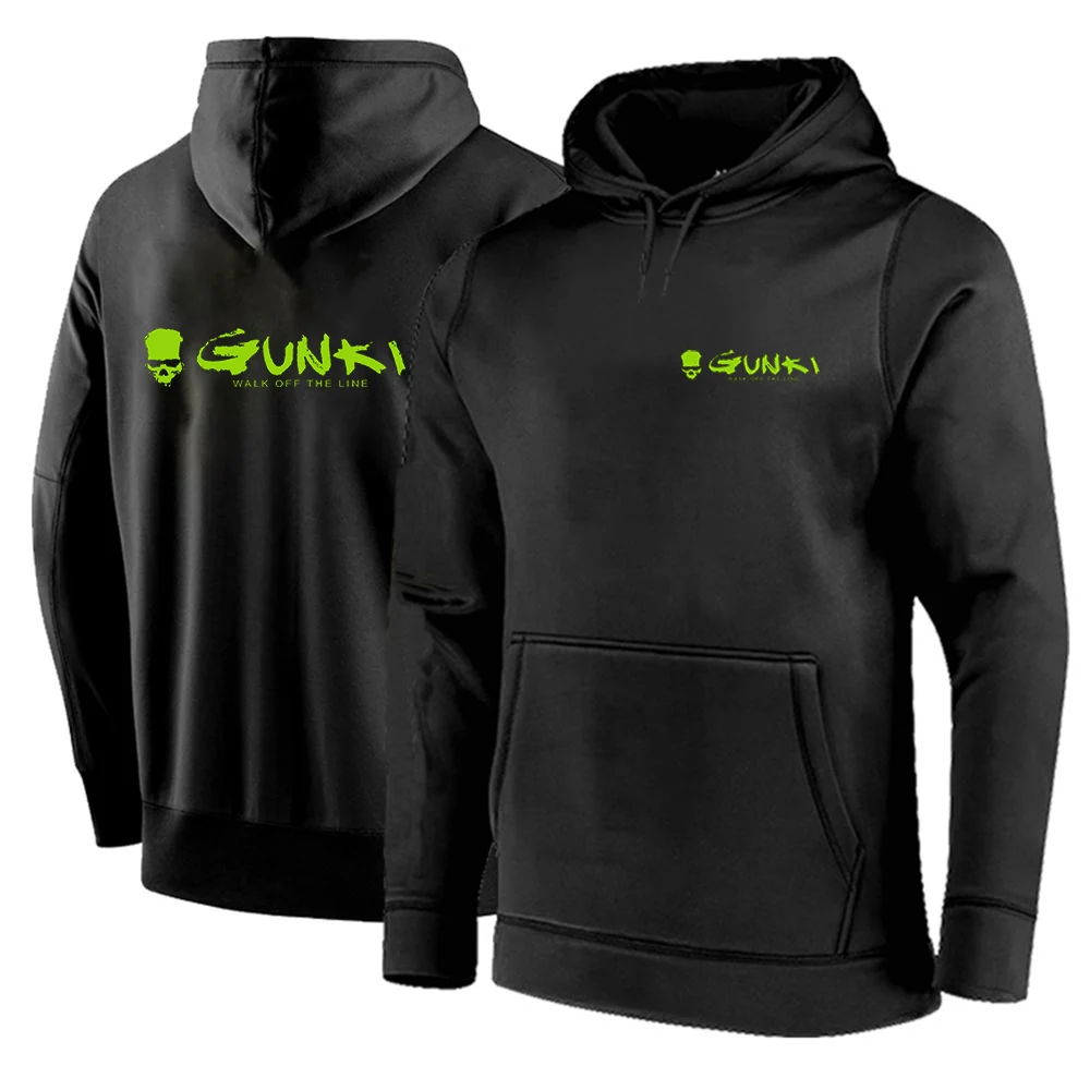 

2024 Men's Autumn Gunki Solid Color Men Hoodies Warm Mens Sweatshirt Fashion Streetwear Casual Men's Loose Pullovers Brand Hoody