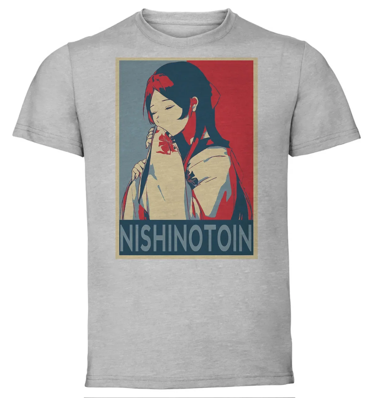 T-Shirt Unisex Grey Propaganda Kakegurui Nishinotoin